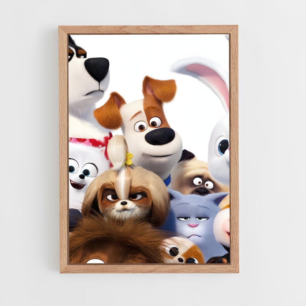 ap-secret life of pets-2 cadre Bois clair