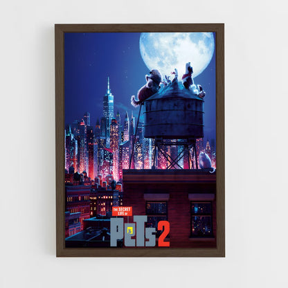 ap-secret life of pets-5 cadre Bois foncé