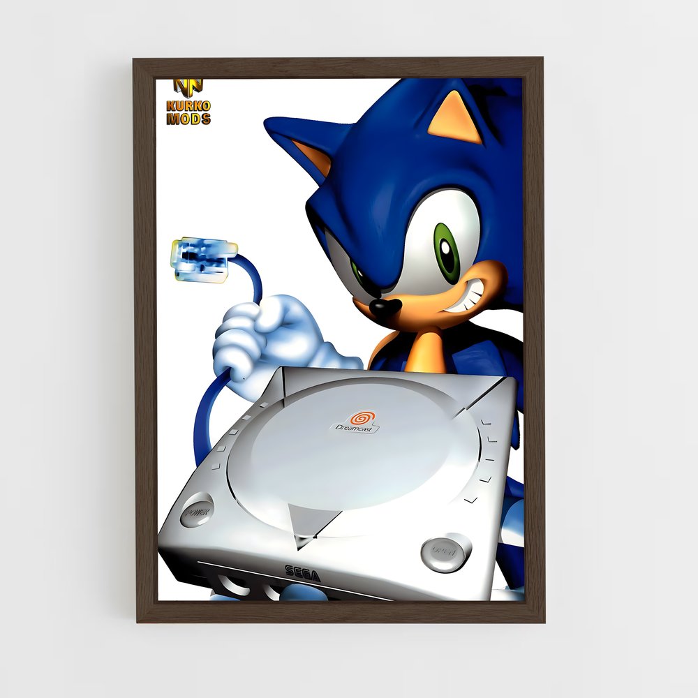 ap-sega dreamcast-2 cadre Bois foncé