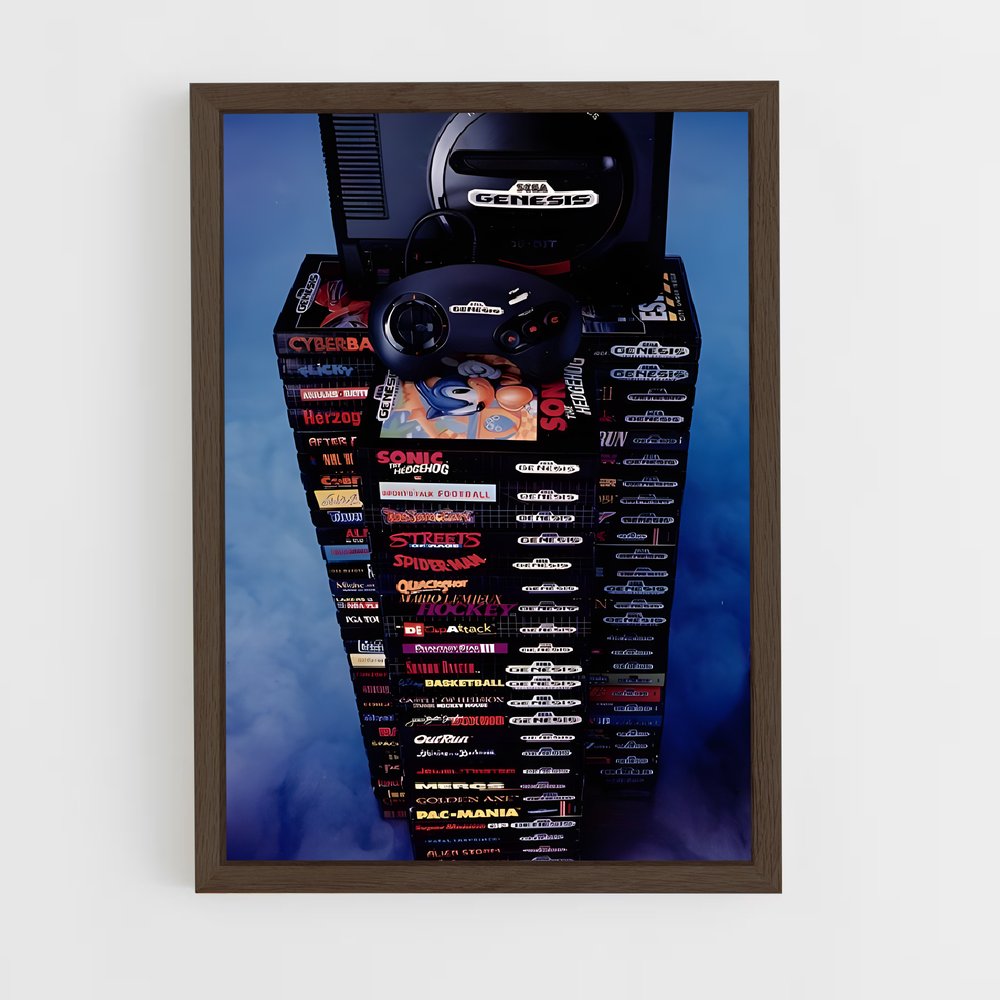 ap-sega genesis-1 cadre Bois foncé