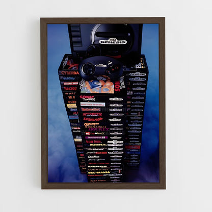 ap-sega genesis-1 cadre Bois foncé