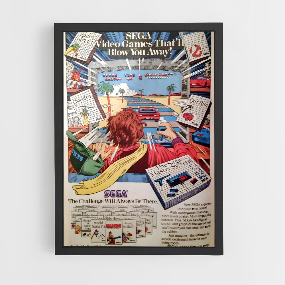 ap-sega master system-1 cadre Noir