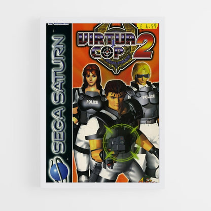 ap-sega saturn-4 cadre Blanc