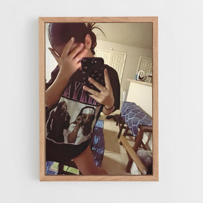 ap-selfie pose-9 cadre Bois clair