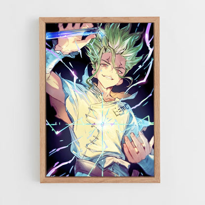 ap-senku ishigami-1 cadre Bois clair