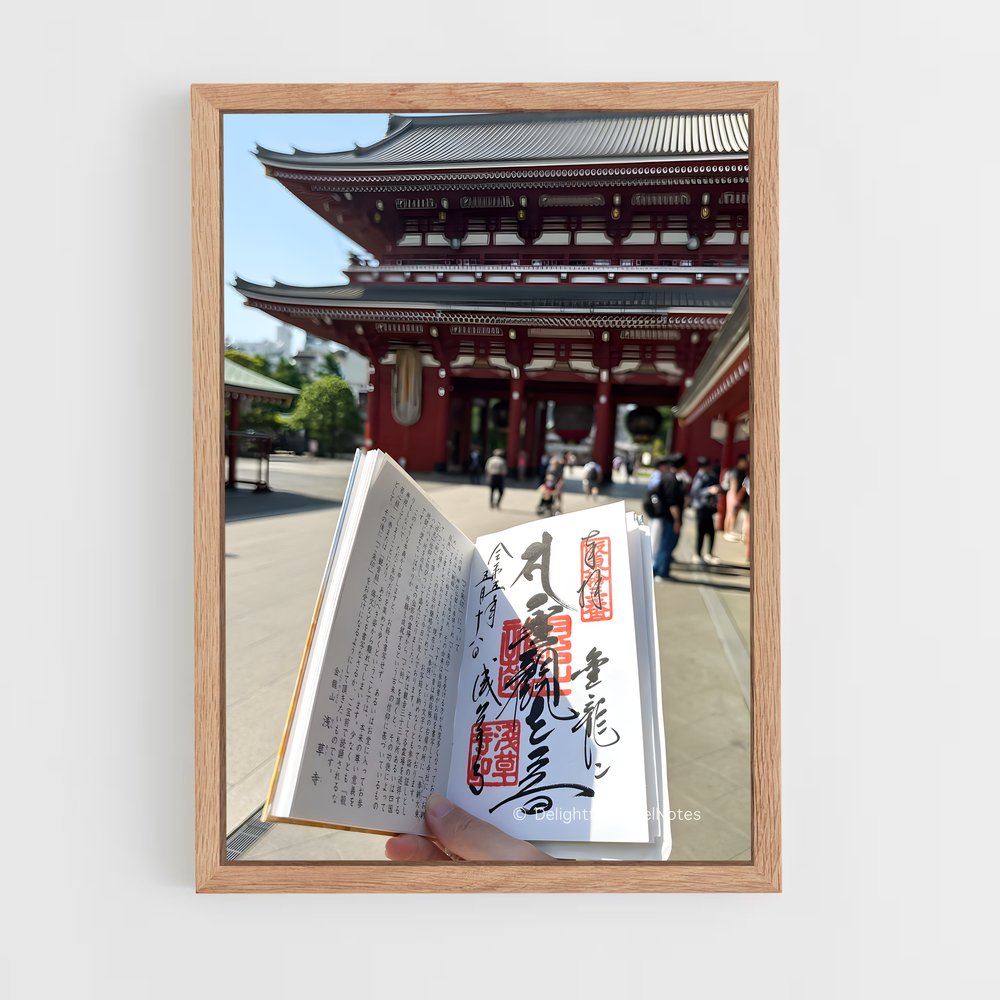 ap-sensoji temple-3 cadre Bois clair
