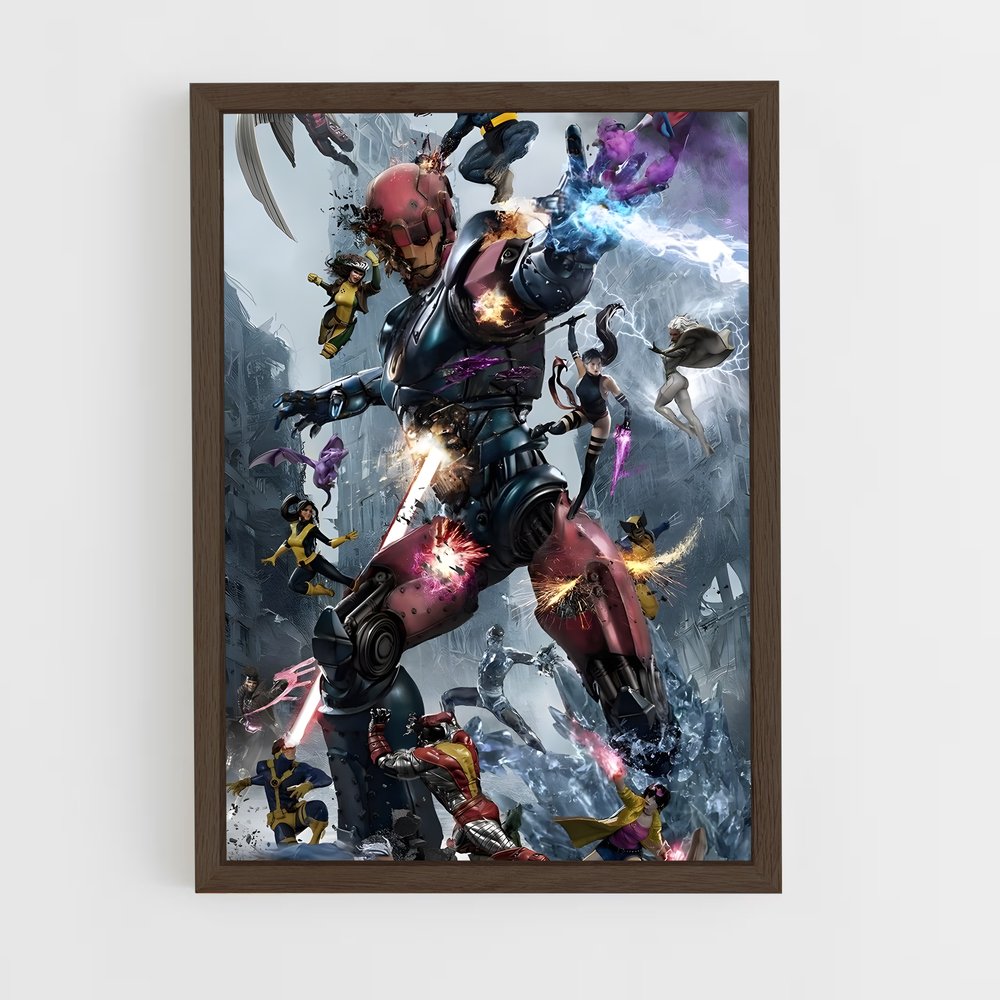 ap-sentinels x-men-4 cadre Bois foncé