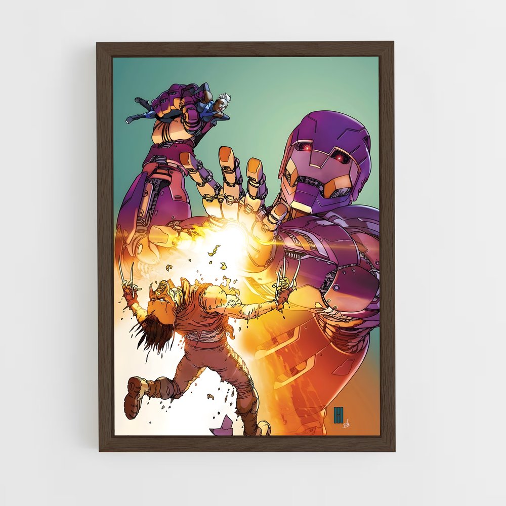 ap-sentinels x-men-5 cadre Bois foncé