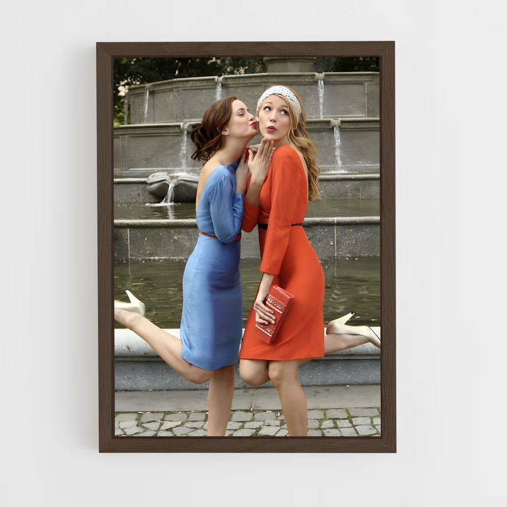 ap-serena van der woodsen-3 cadre Bois foncé
