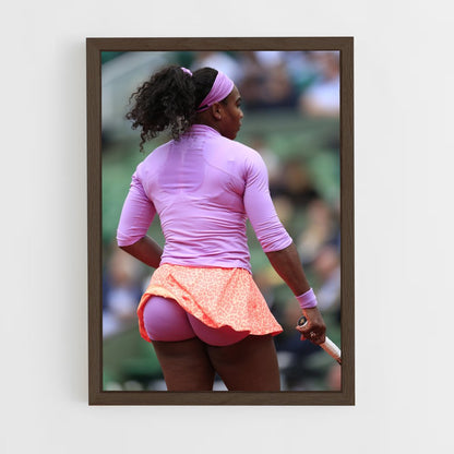ap-serena williams-2 cadre Bois foncé