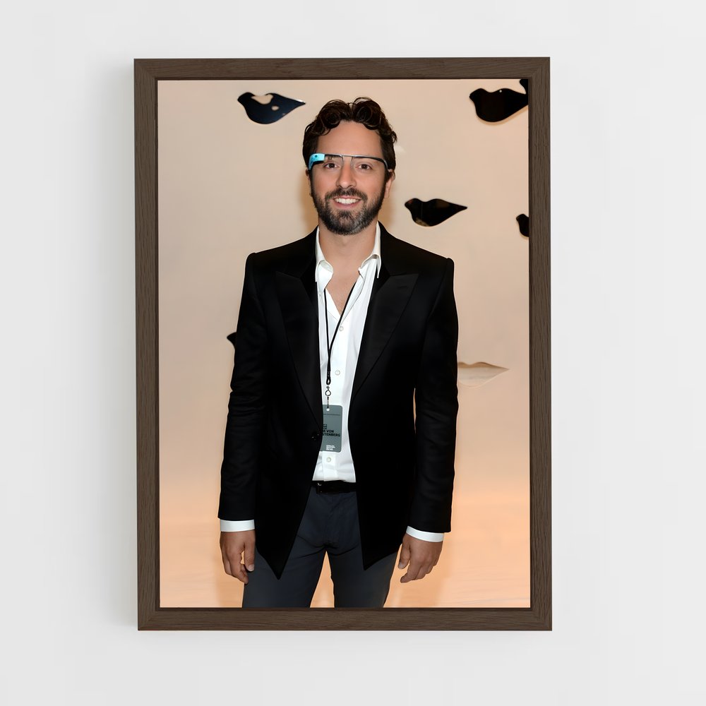 ap-sergey brin-2 cadre Bois foncé