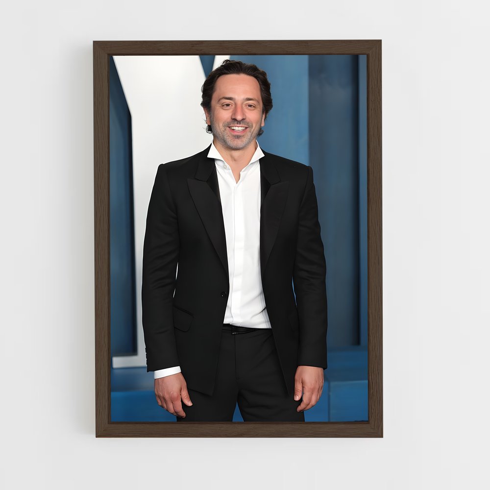 ap-sergey brin-3 cadre Bois foncé