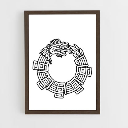 ap-serpent symbol-2 cadre Bois foncé