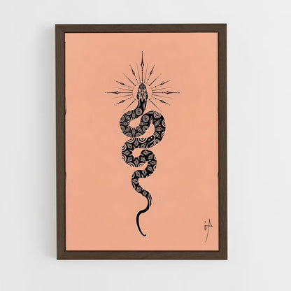 ap-serpent symbol-3 cadre Bois foncé