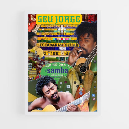 ap-seu jorge-2 cadre Blanc