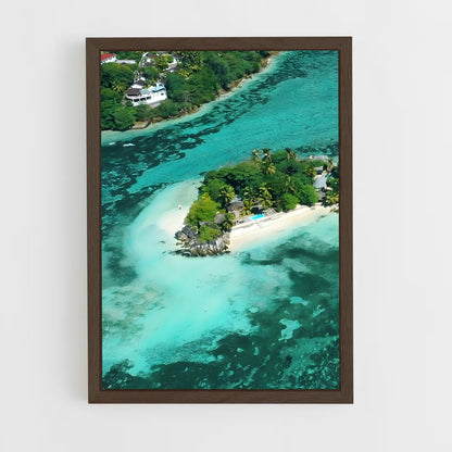 ap-seychelles islands-4 cadre Bois foncé