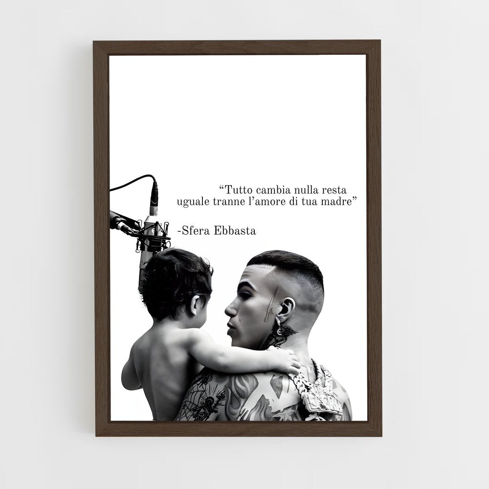 ap-sfera ebbasta-10 cadre Bois foncé