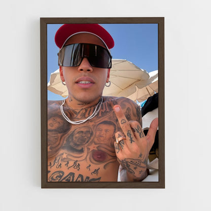 ap-sfera ebbasta-3 cadre Bois foncé