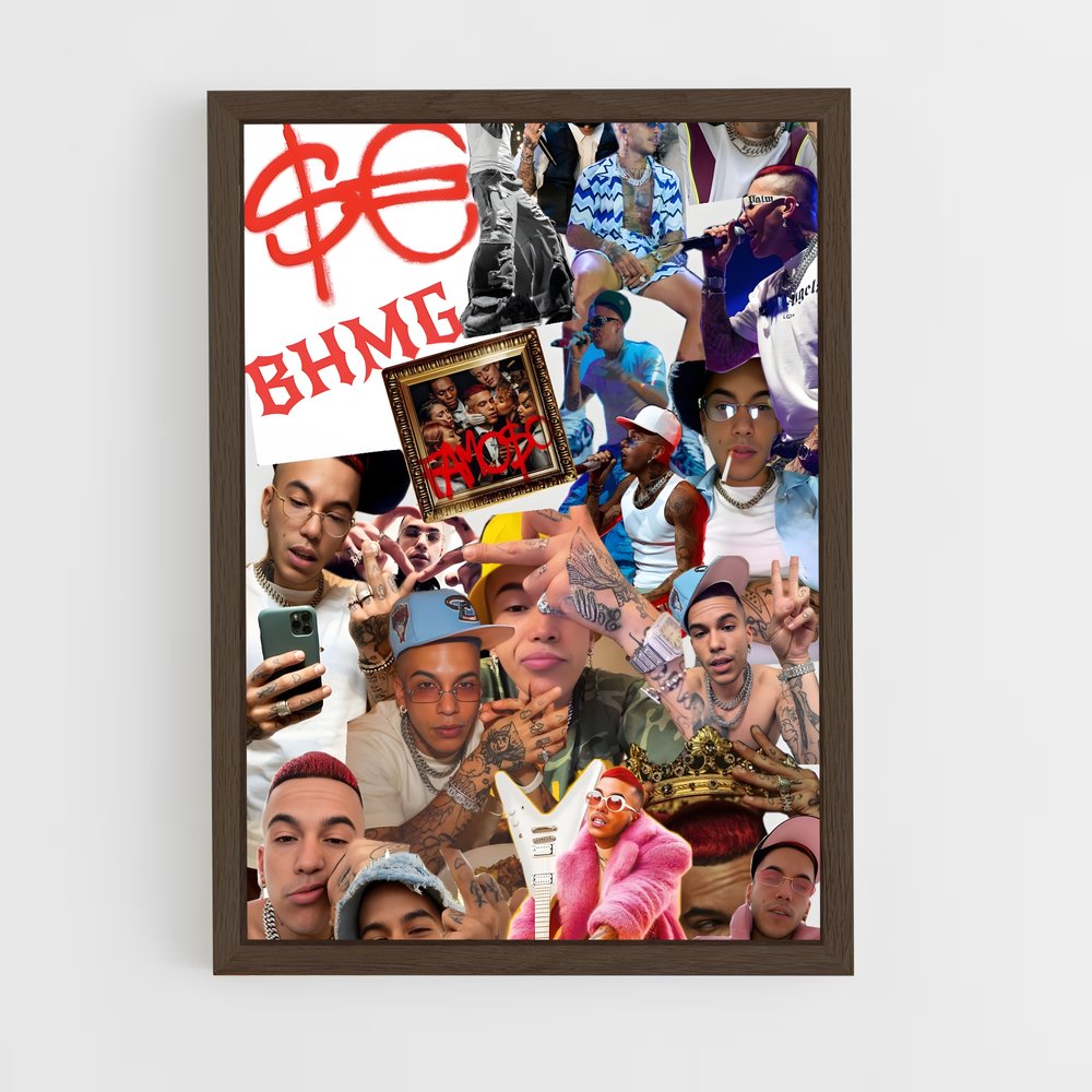 ap-sfera ebbasta-4 cadre Bois foncé