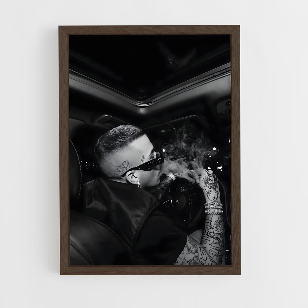ap-sfera ebbasta-6 cadre Bois foncé