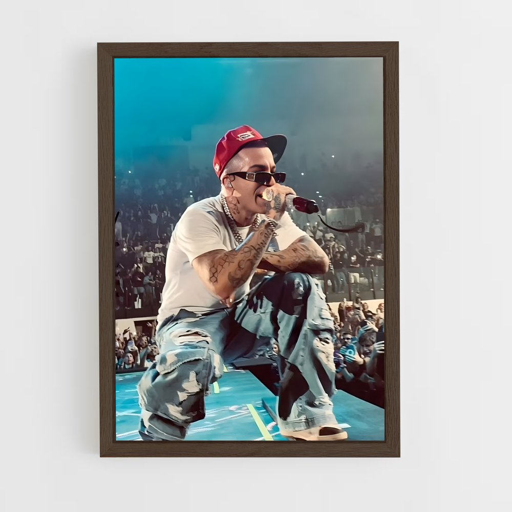 ap-sfera ebbasta-7 cadre Bois foncé