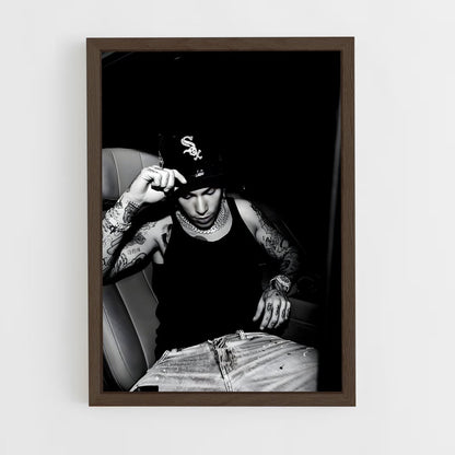 ap-sfera ebbasta-8 cadre Bois foncé