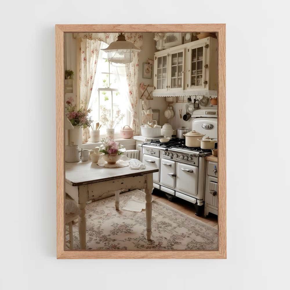 ap-shabby chic-11 cadre Bois clair