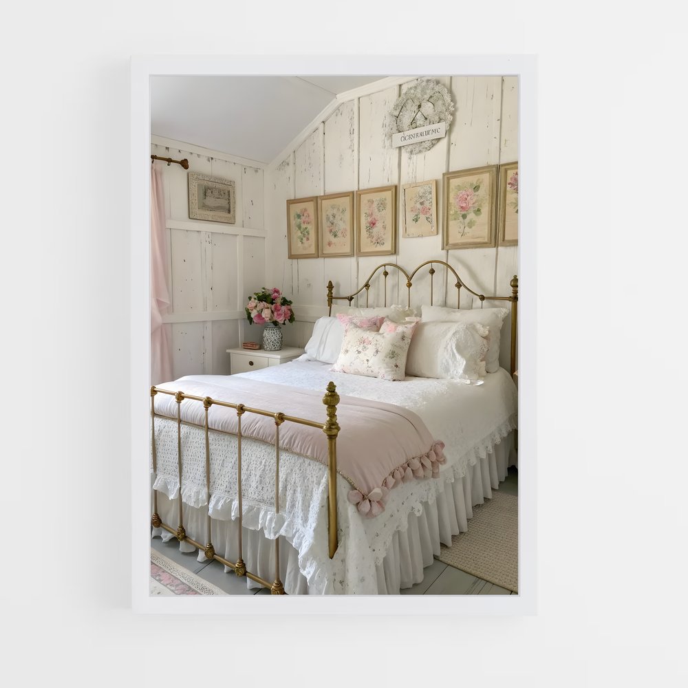 ap-shabby chic-2 cadre Blanc