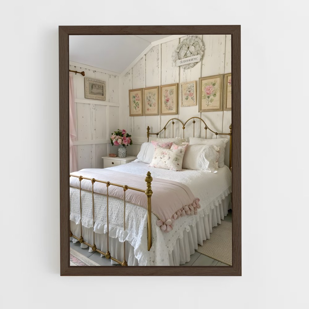 ap-shabby chic-2 cadre Bois foncé