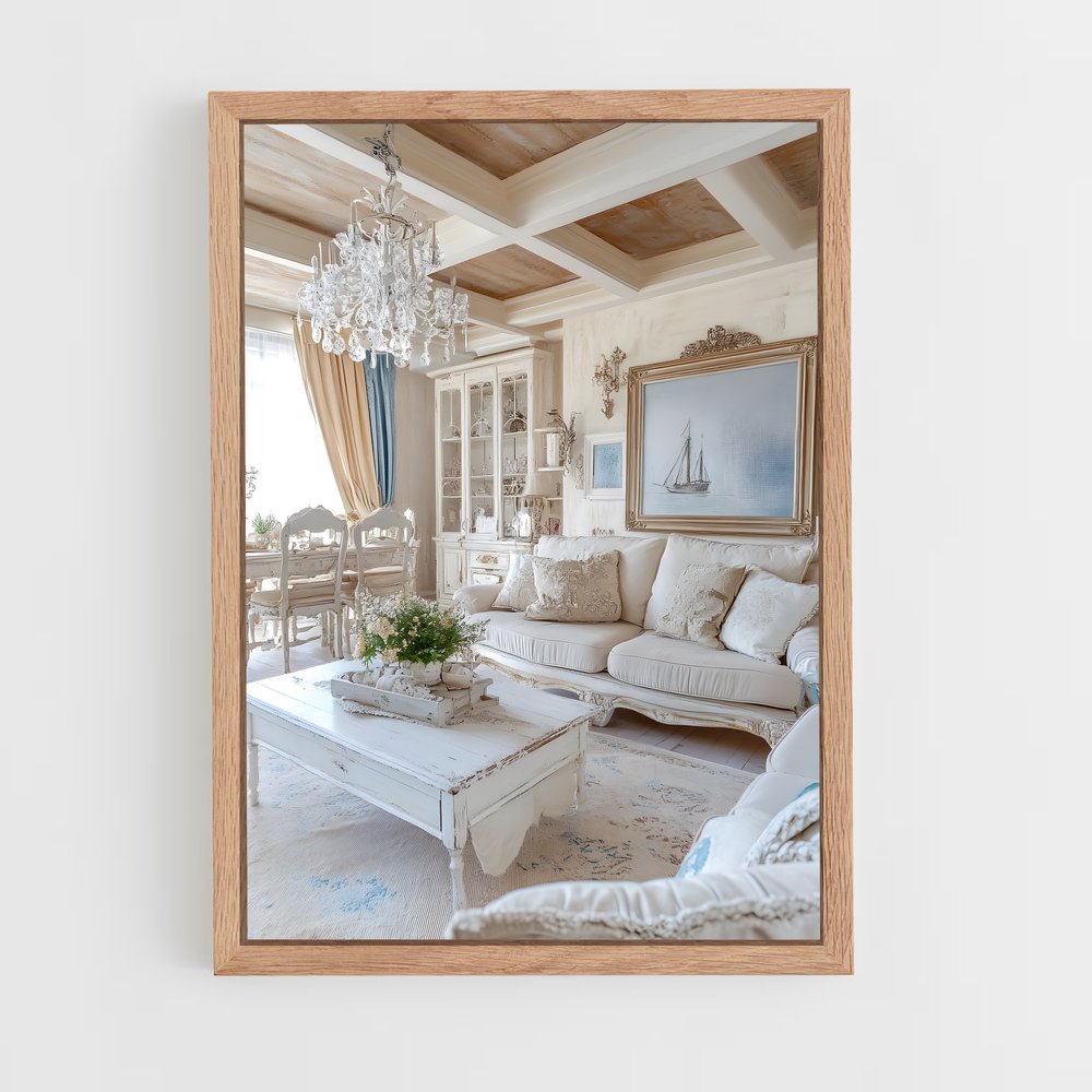 ap-shabby chic-5 cadre Bois clair