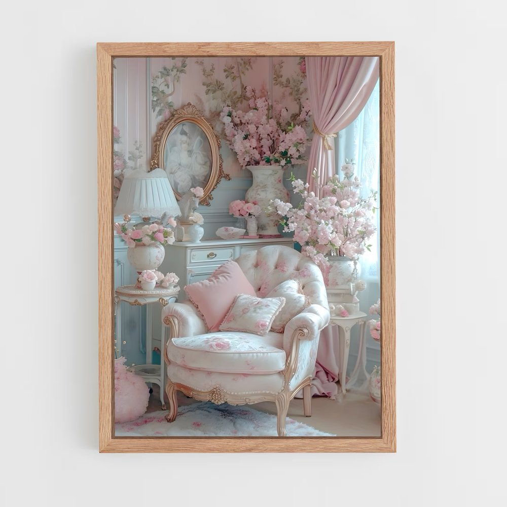 ap-shabby chic-6 cadre Bois clair