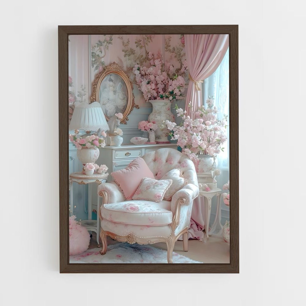 ap-shabby chic-6 cadre Bois foncé