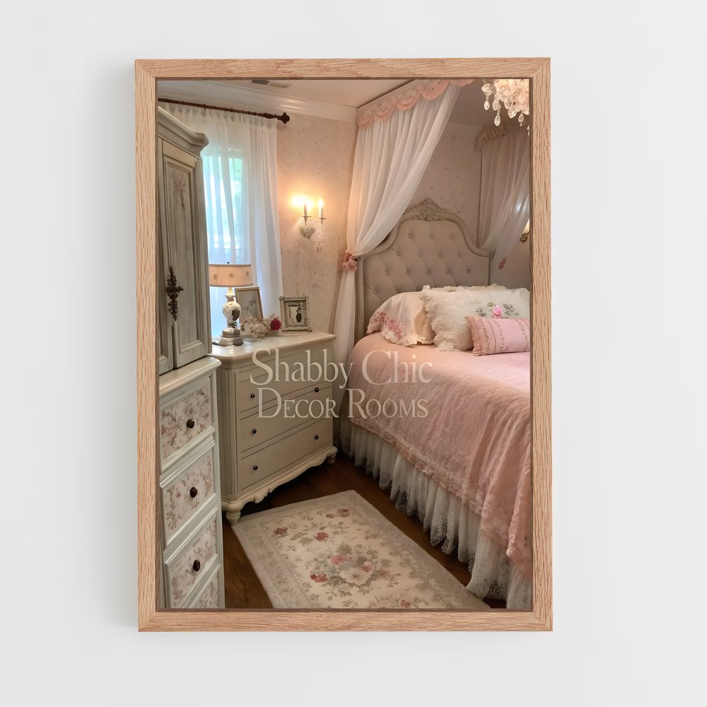 ap-shabby chic-7 cadre Bois clair