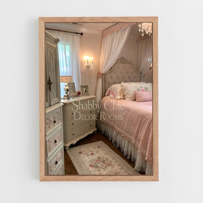 ap-shabby chic-7 cadre Bois clair