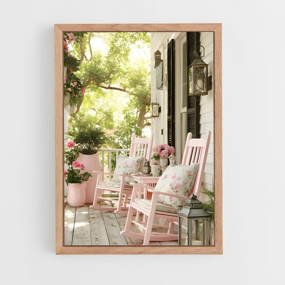 ap-shabby chic-8 cadre Bois clair