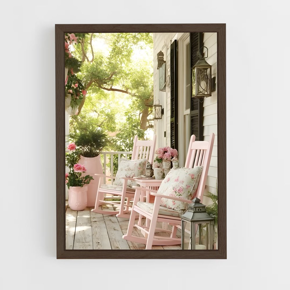 ap-shabby chic-8 cadre Bois foncé