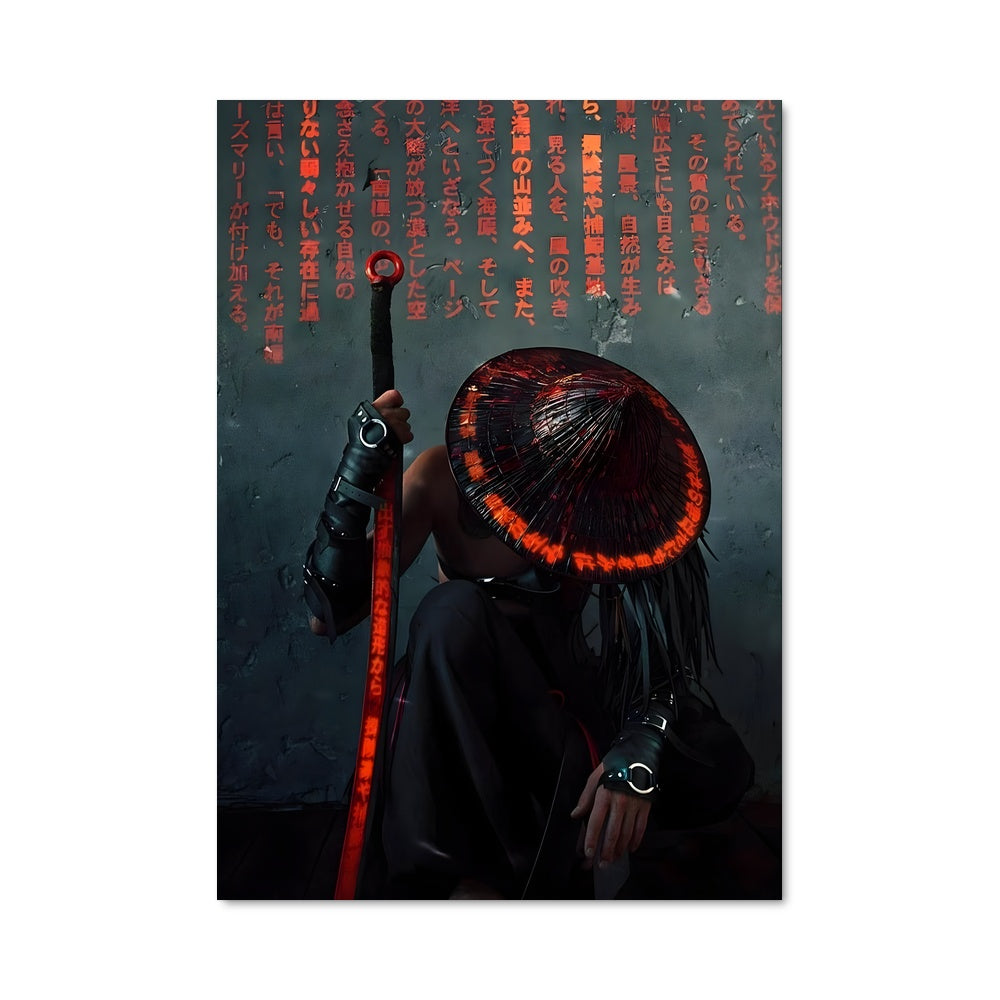 Poster L'Homme à l'Ombrelle Rouge