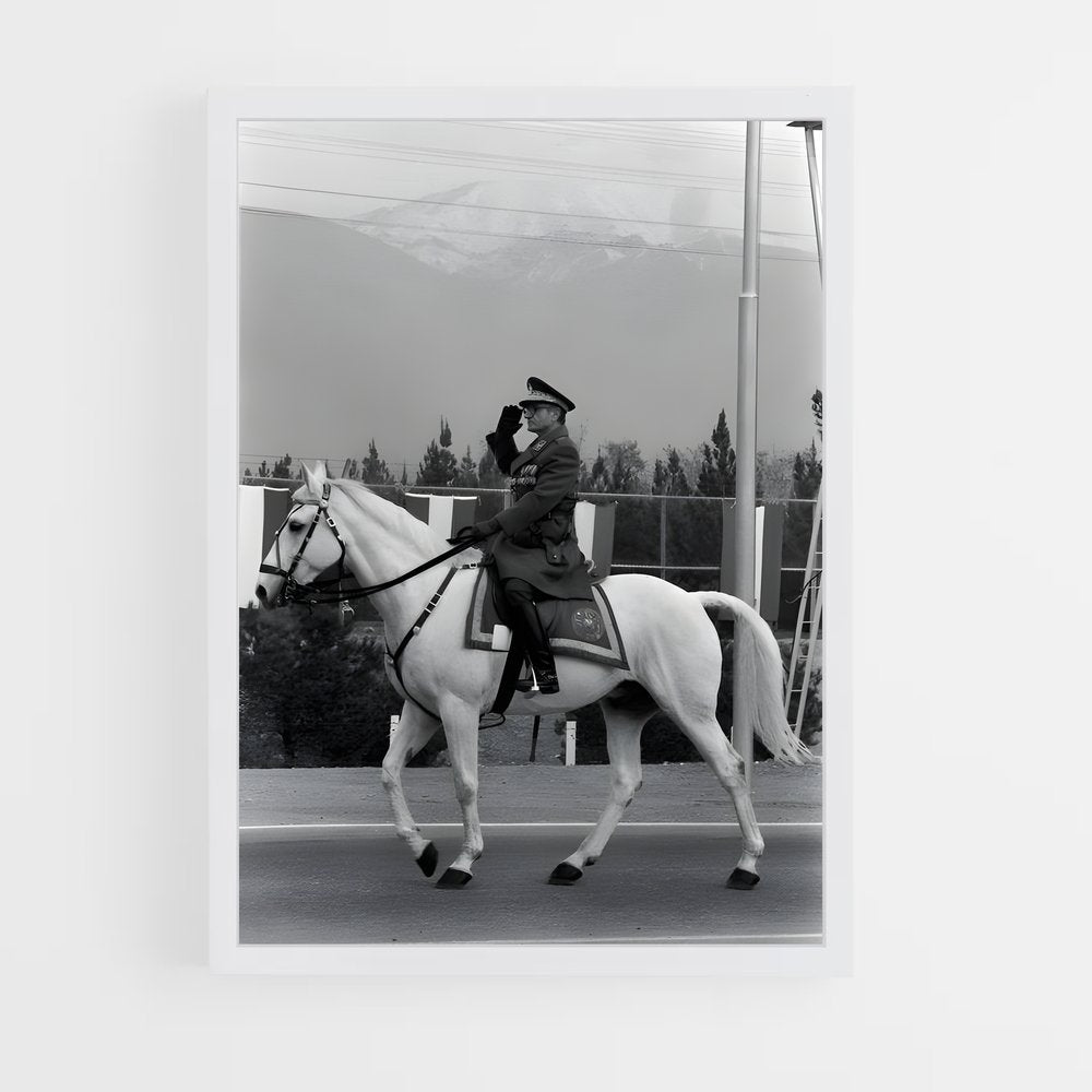 ap-shah mohammad reza pahlavi-4 cadre Blanc