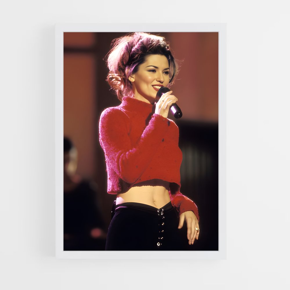ap-shania twain-1 cadre Blanc
