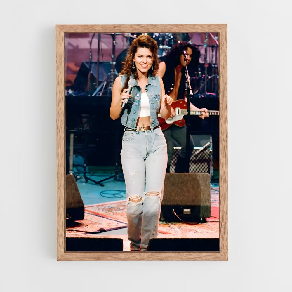 ap-shania twain-7 cadre Bois clair