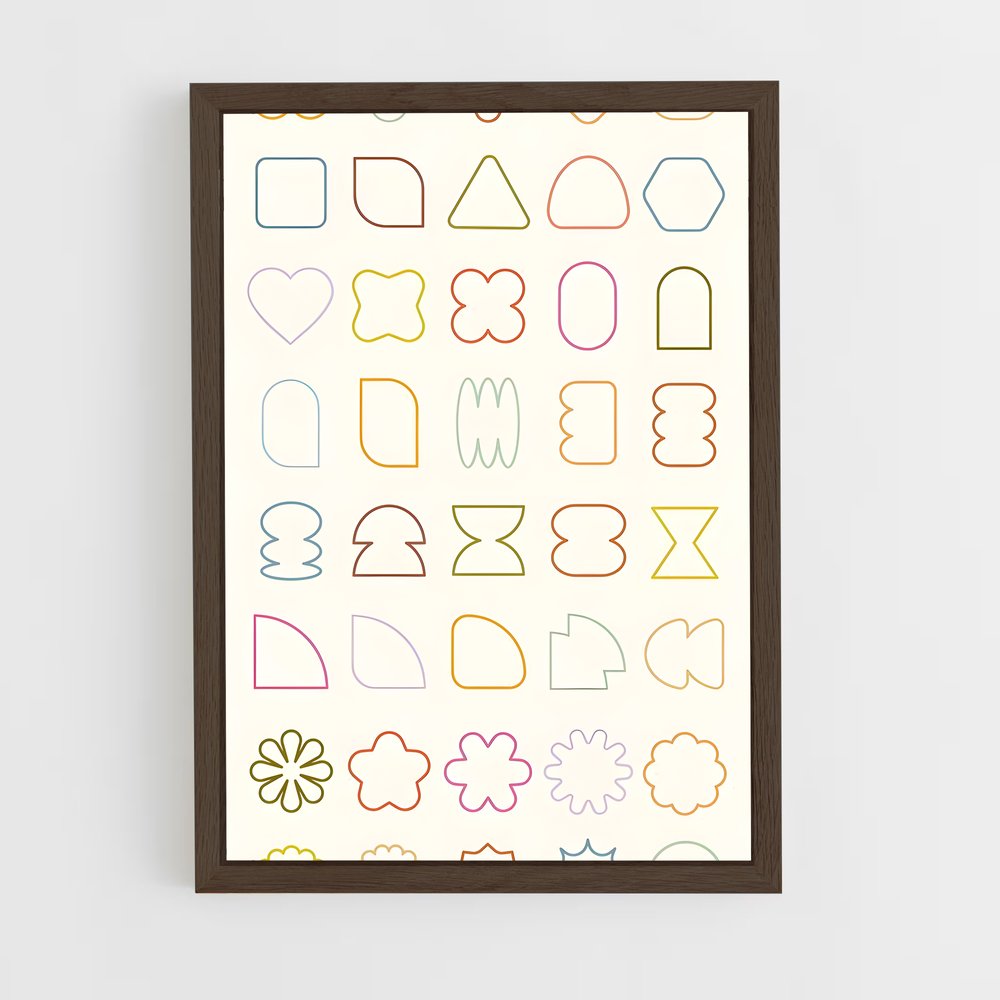 ap-shapes-1 cadre Bois foncé