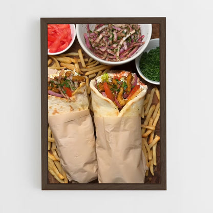 ap-shawarma-4 cadre Bois foncé