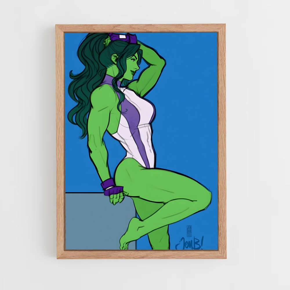 ap-she hulk-1 cadre Bois clair