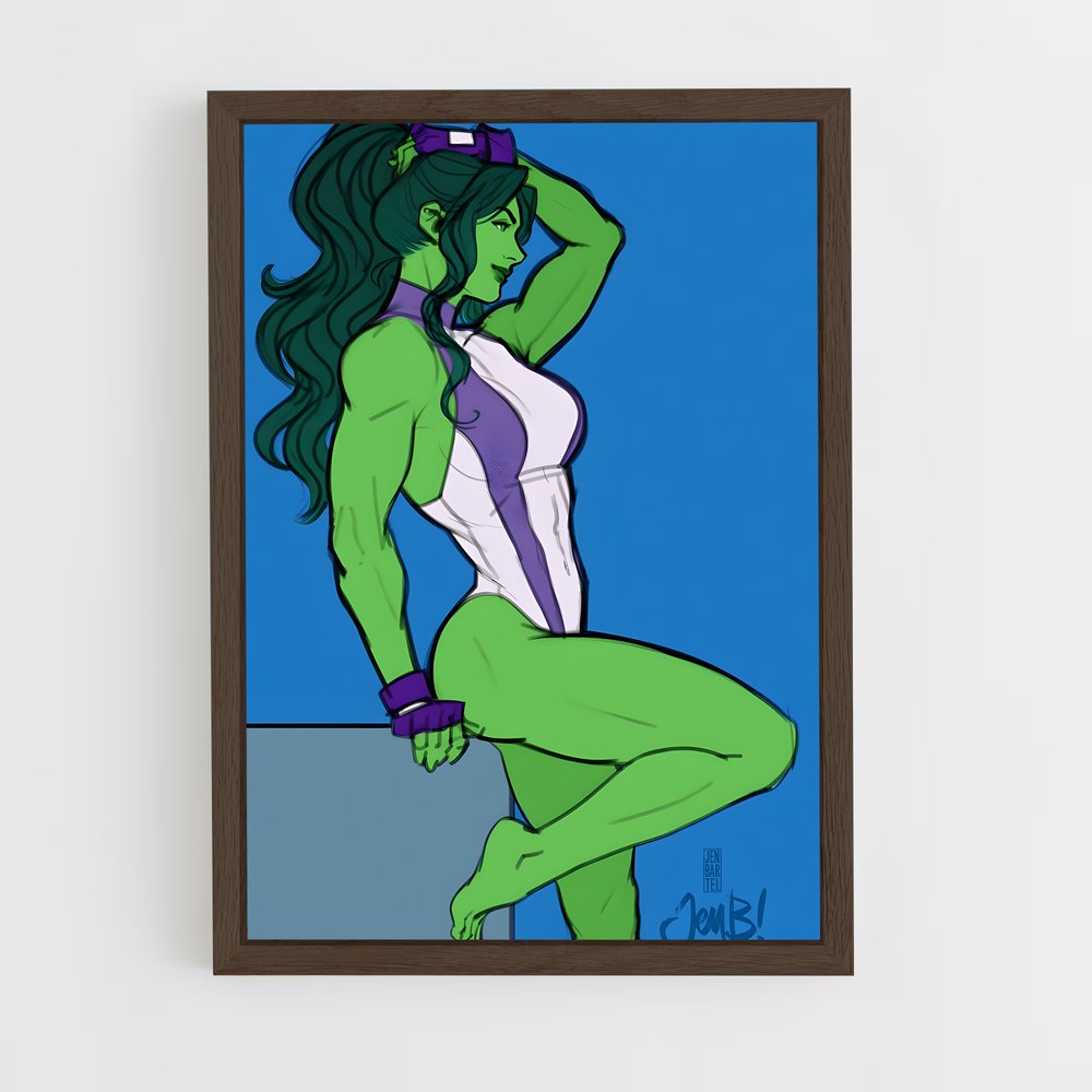 ap-she hulk-1 cadre Bois foncé