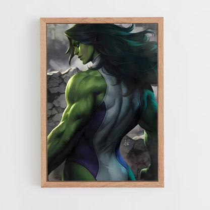ap-she hulk-10 cadre Bois clair