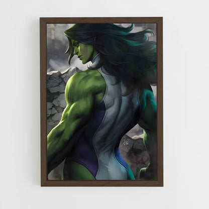 ap-she hulk-10 cadre Bois foncé
