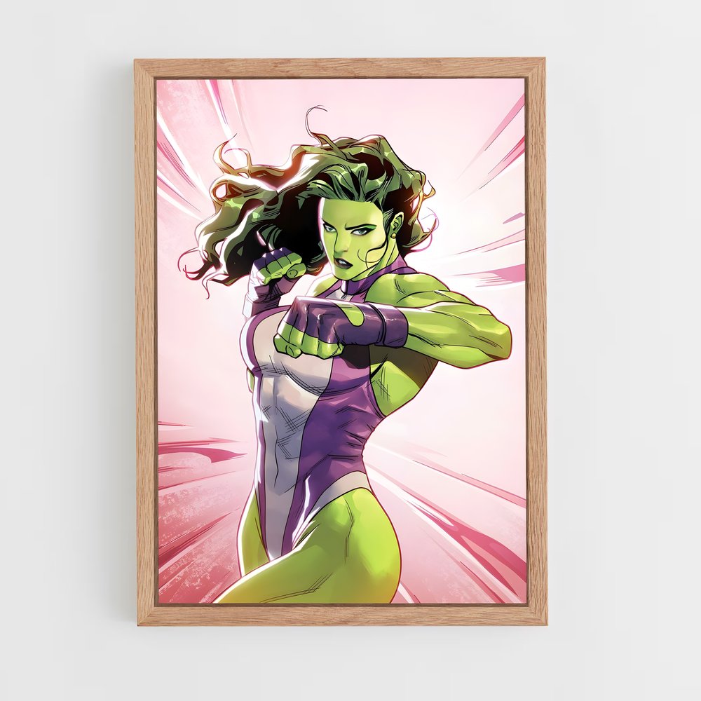 ap-she hulk-2 cadre Bois clair