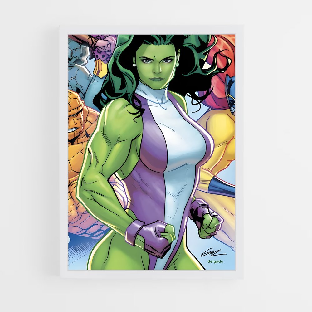 ap-she hulk-4 cadre Blanc