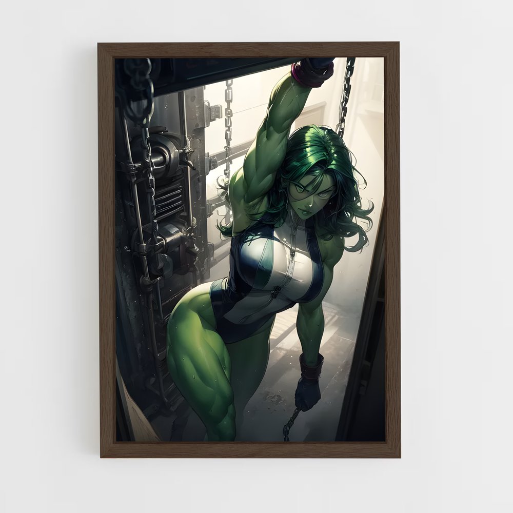 ap-she hulk-5 cadre Bois foncé