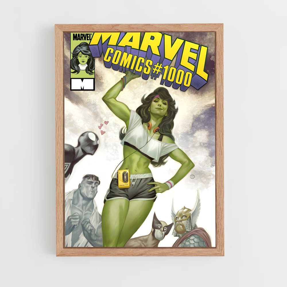 ap-she hulk-8 cadre Bois clair